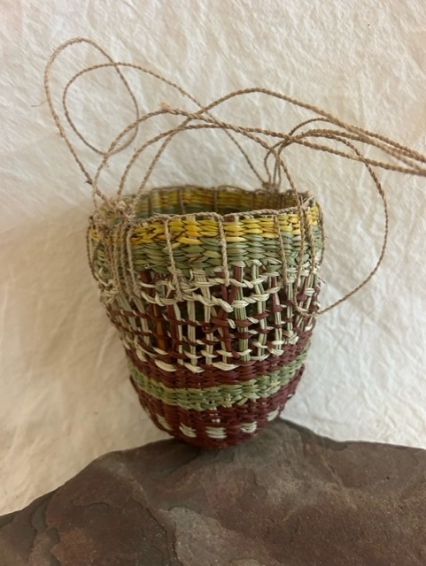 Gunga (Pandanus) Basket - Fibre Art - Linda  Ganyila